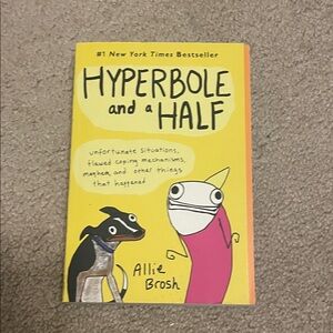 Hyperbole and a Half by Allie Brosh - Bright Yellow & Pink Cover